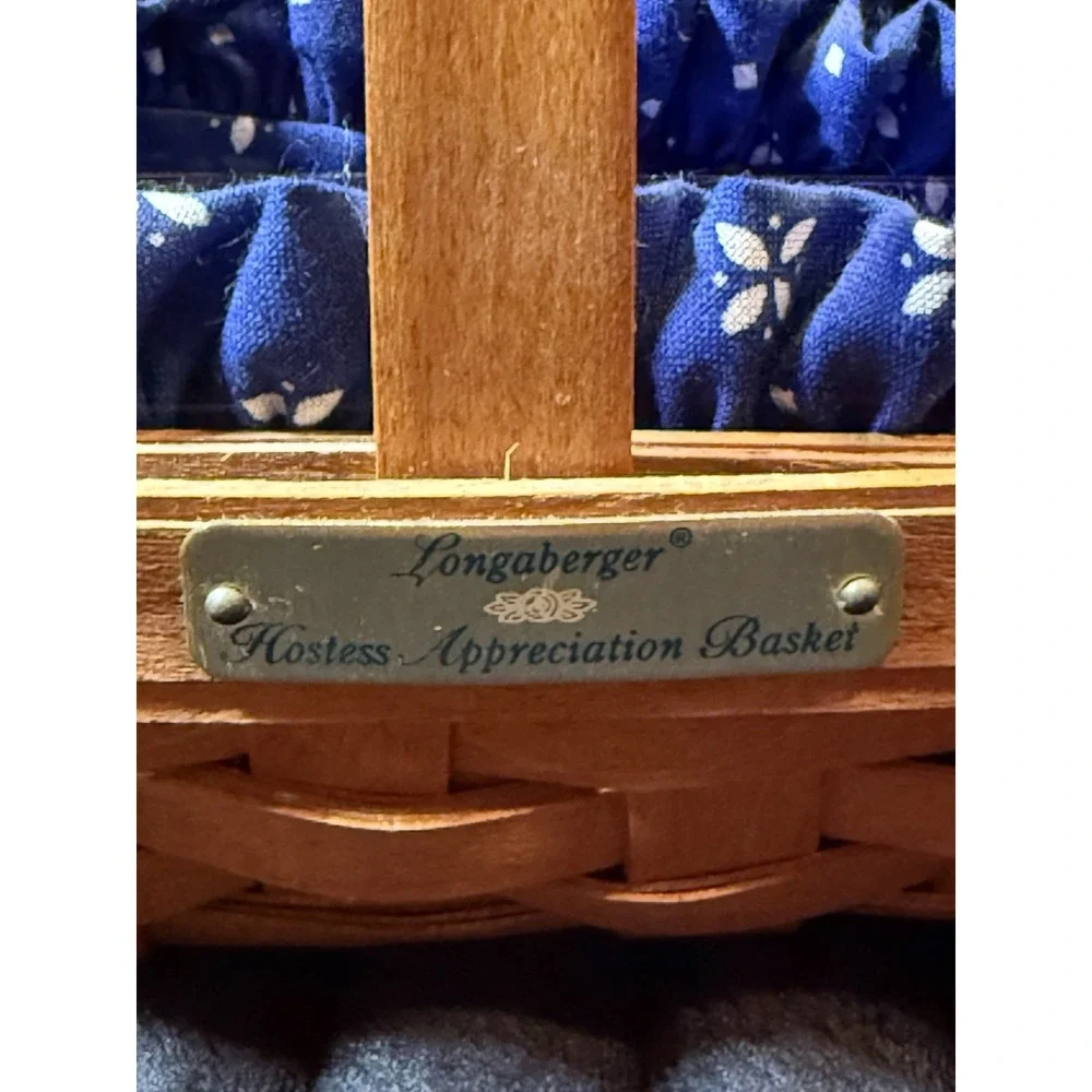 Longaberger Hostess Appreciation Basket Set 1994 | with Liner 8